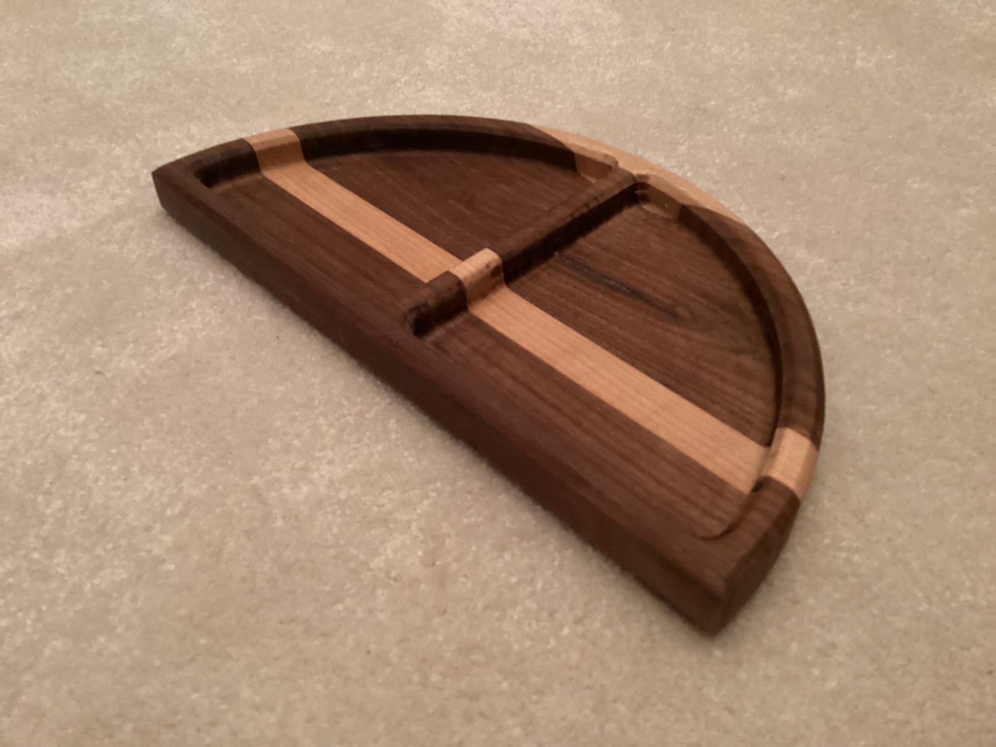 Serving tray half circle