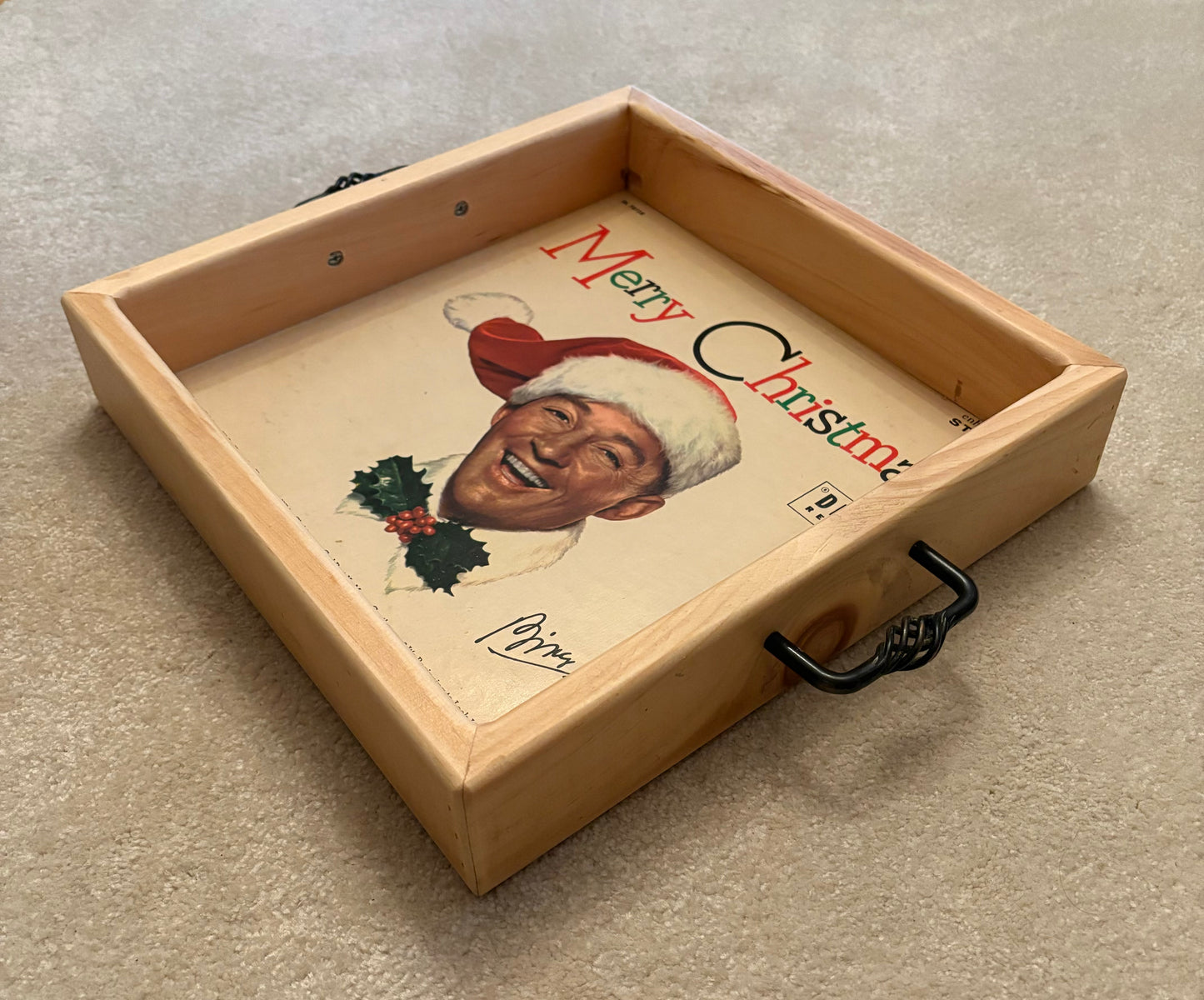 Bing Crosby Christmas Tray